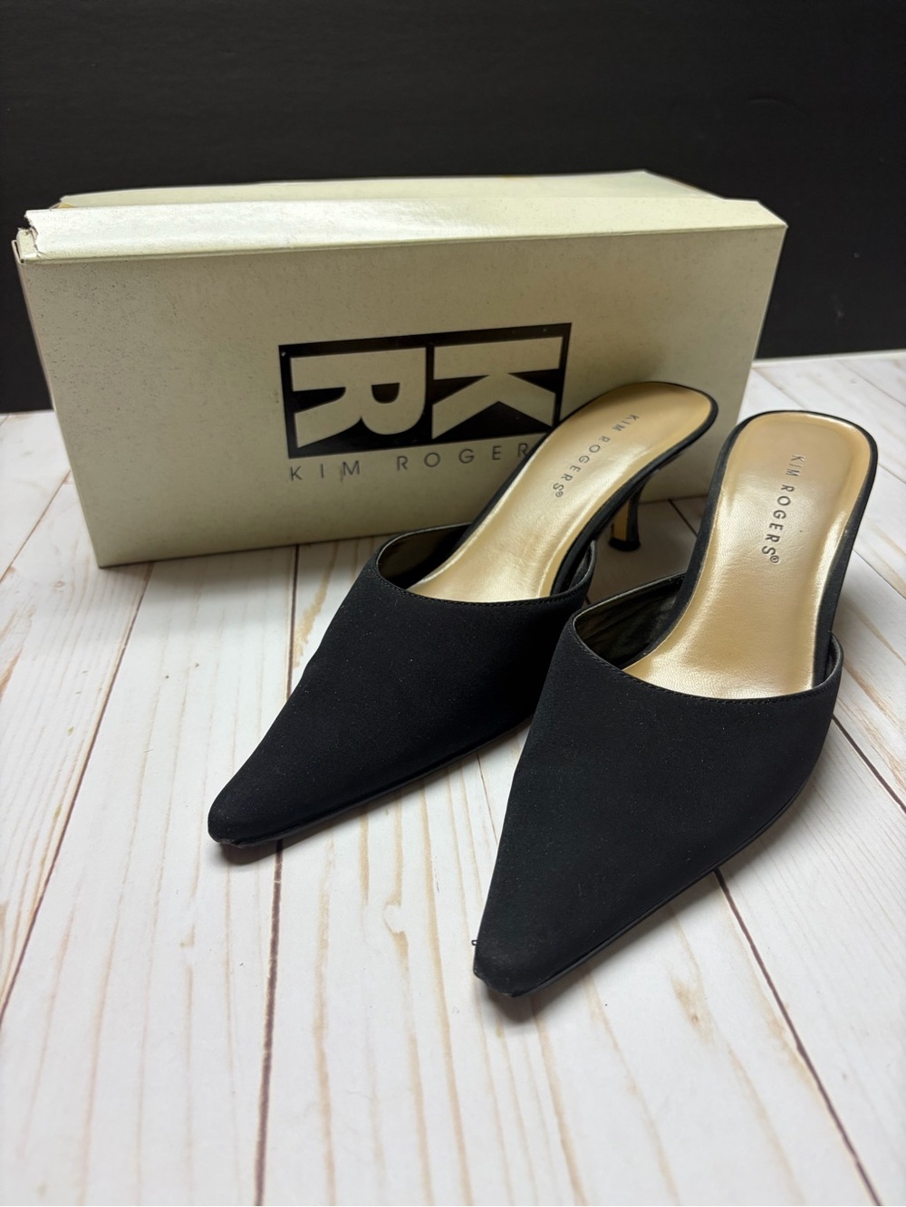 Kim Roger Pointed Toe Kitten Heel Shoes - Pumps Size 7.5